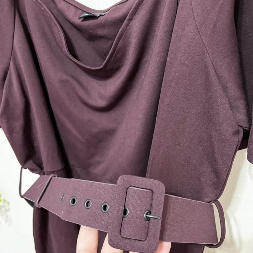 City Chic Warm Brown A-Line Dress Size 24 3X - Picture 4 of 10